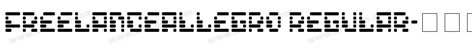 FreelanceAllegro Regular字体转换